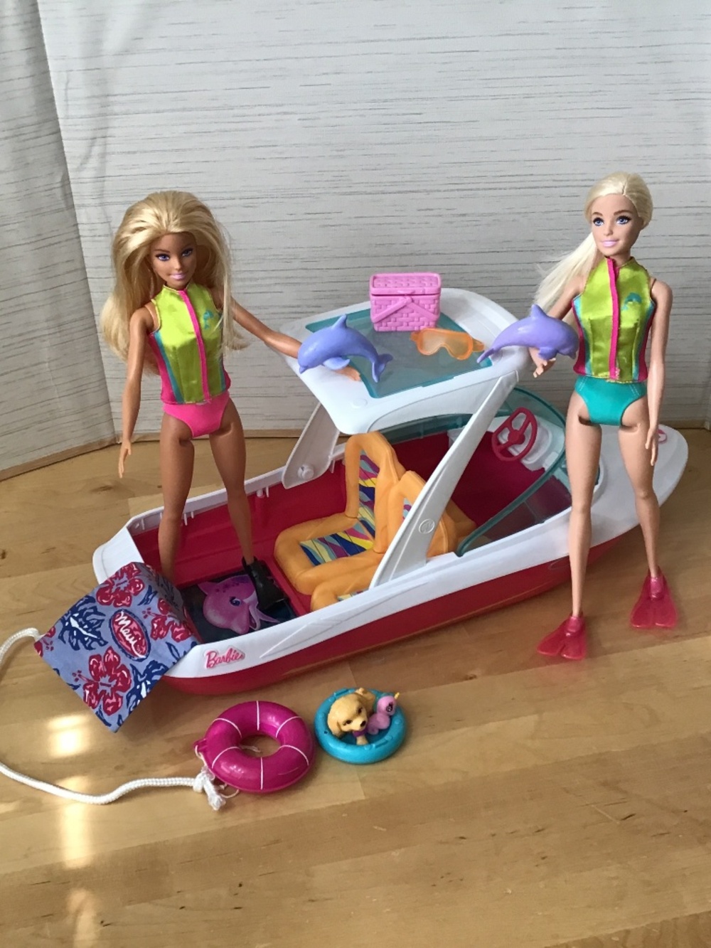 Barbie Dolls and Boat